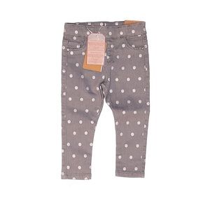 NWT zara baby gray with silver polka dot jeggings
